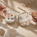 Seashell Ceramic Mug – Coastal Ocean Coffee Cup with Raised Shell Design