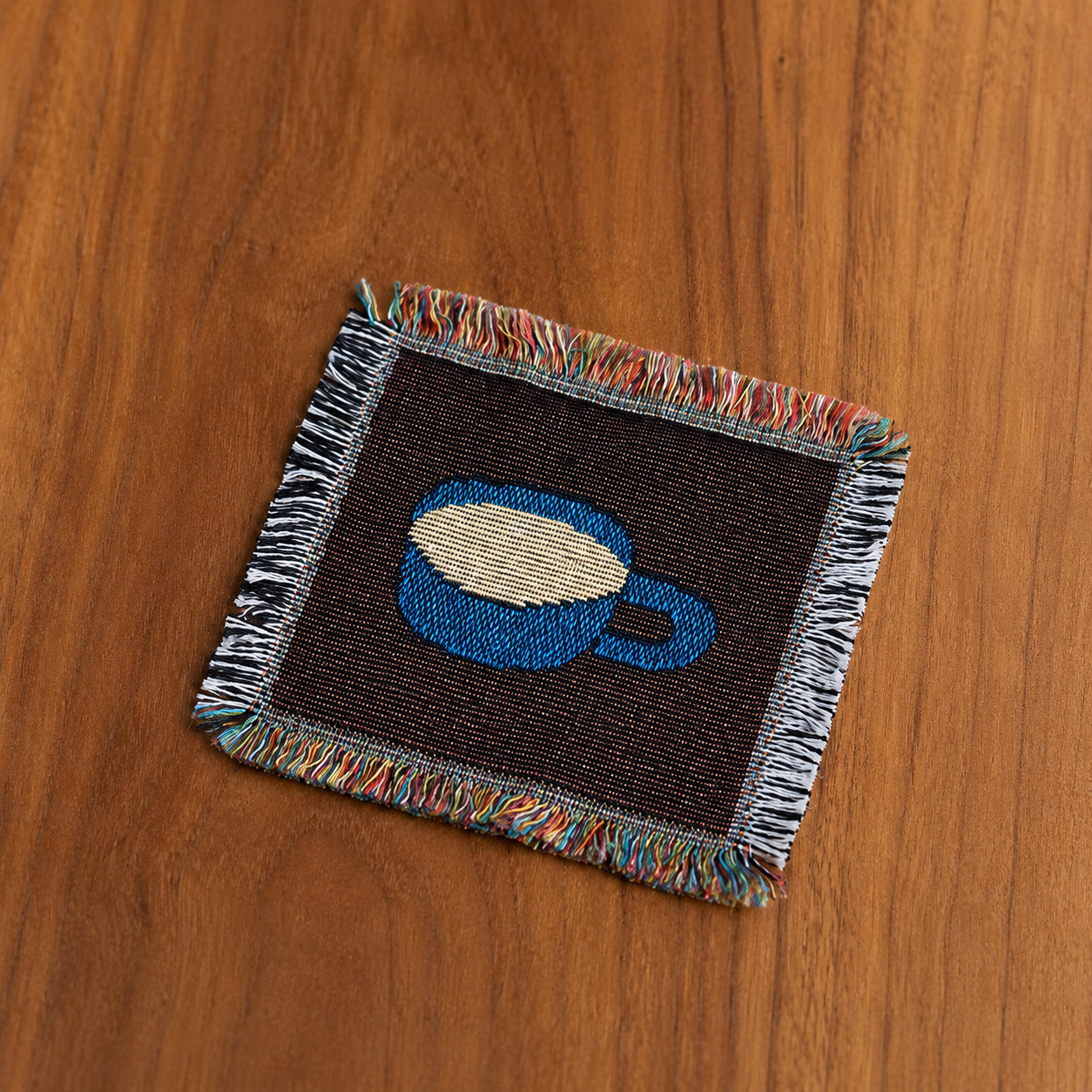 Coffee Woven Coaster – Artisan Table Coaster for Cozy Moments