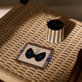 Butterfly Woven Coaster – Artisan Table Accent