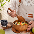 Acacia Wood Serving Spoon Set – Handcrafted Minimal Kitchen Utensils