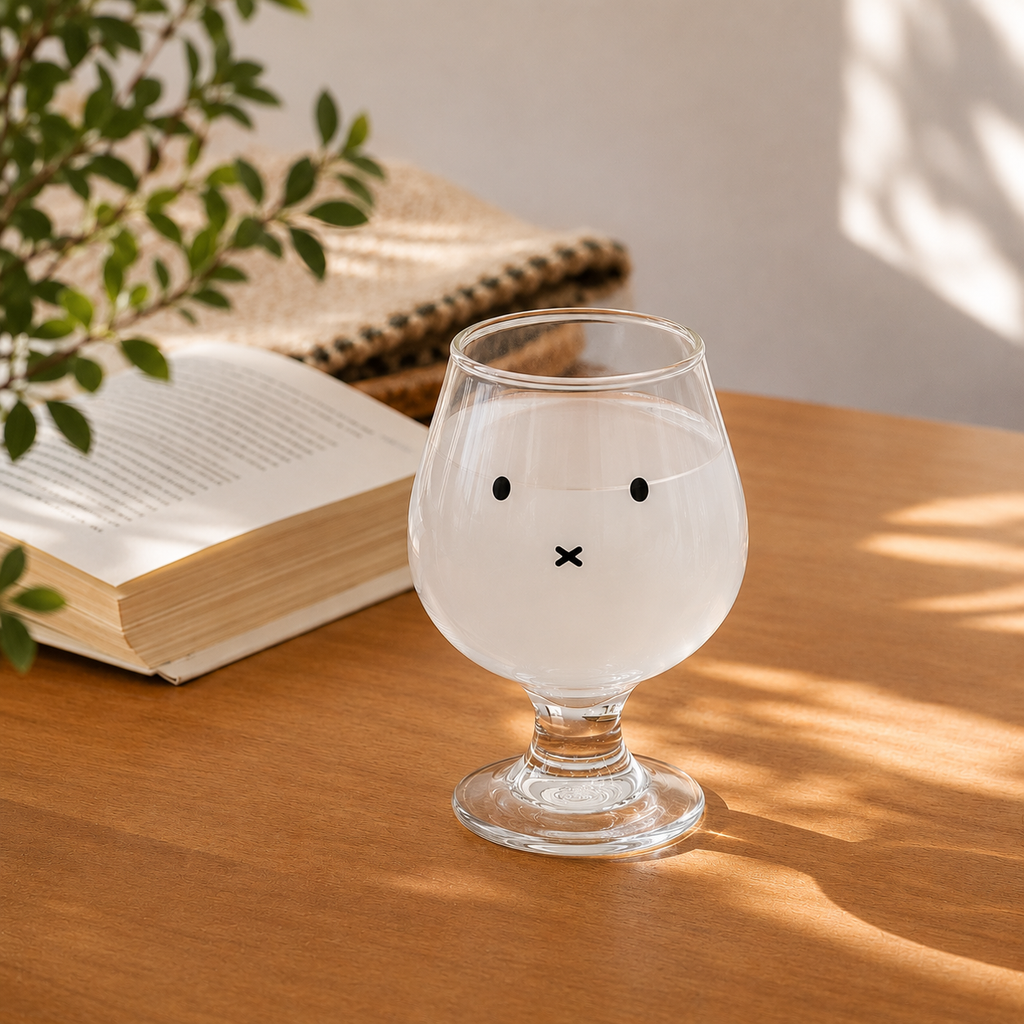 Cute Face Glass Cup – High Borosilicate Drinking Glass with Minimalist Design | Clear Coffee Mug, Juice Cup & Everyday Drinkware