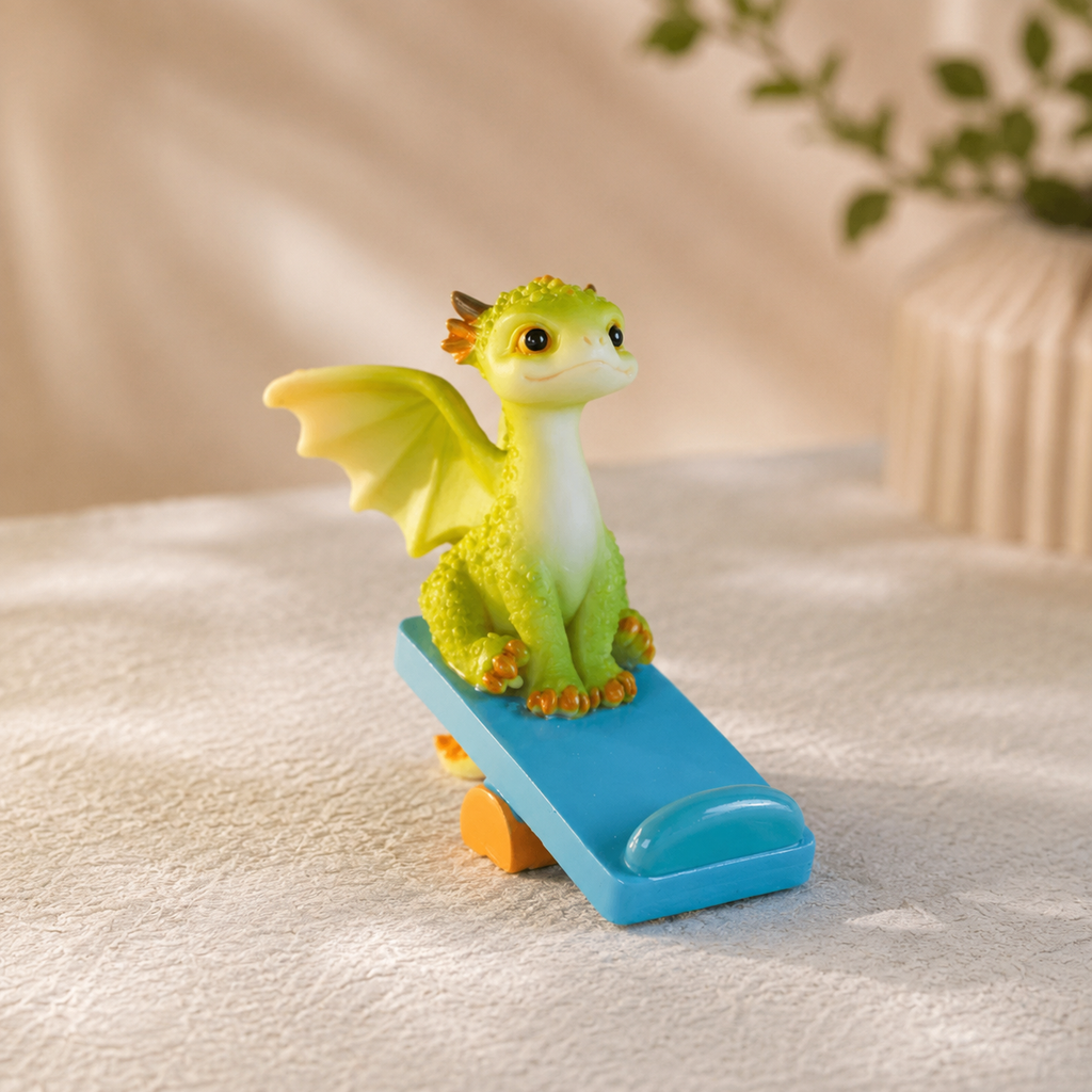 Cute Animal Phone Stand, Kawaii Cat Frog Dragon Phone Holder, Decorative Desk Phone Stand for Home Office & Bedroom
