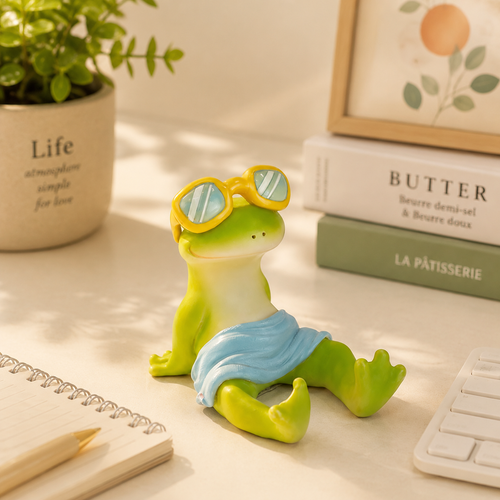 Cute Animal Phone Stand, Kawaii Cat Frog Dragon Phone Holder, Decorative Desk Phone Stand for Home Office & Bedroom