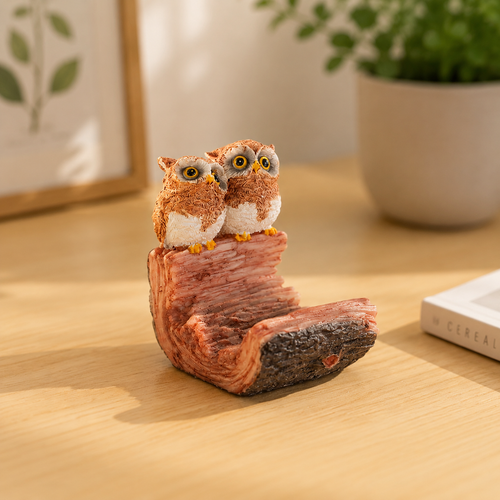 Cute Animal Phone Stand, Kawaii Rabbit Owl Squirrel Phone Holder, Decorative Desk Phone Stand for Home Office & Bedroom