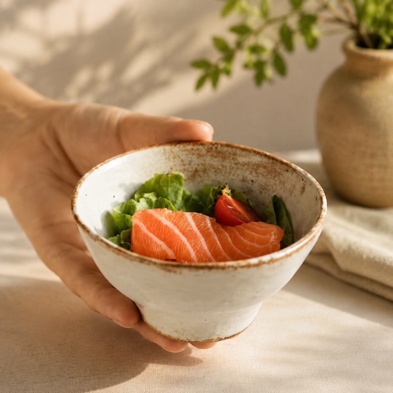 Handmade Ceramic Bowl, Japanese Rustic Pottery, Small Serving Dish, Minimalist Tea Bowl