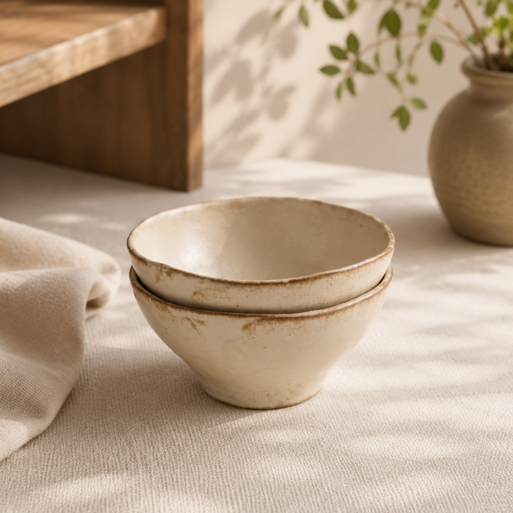 Handmade Ceramic Bowl, Japanese Rustic Pottery, Small Serving Dish, Minimalist Tea Bowl