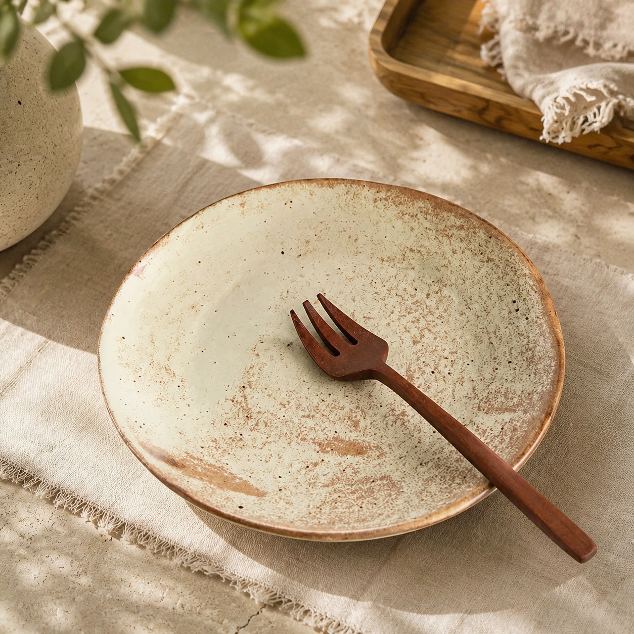 Handmade Rustic Ceramic Plate