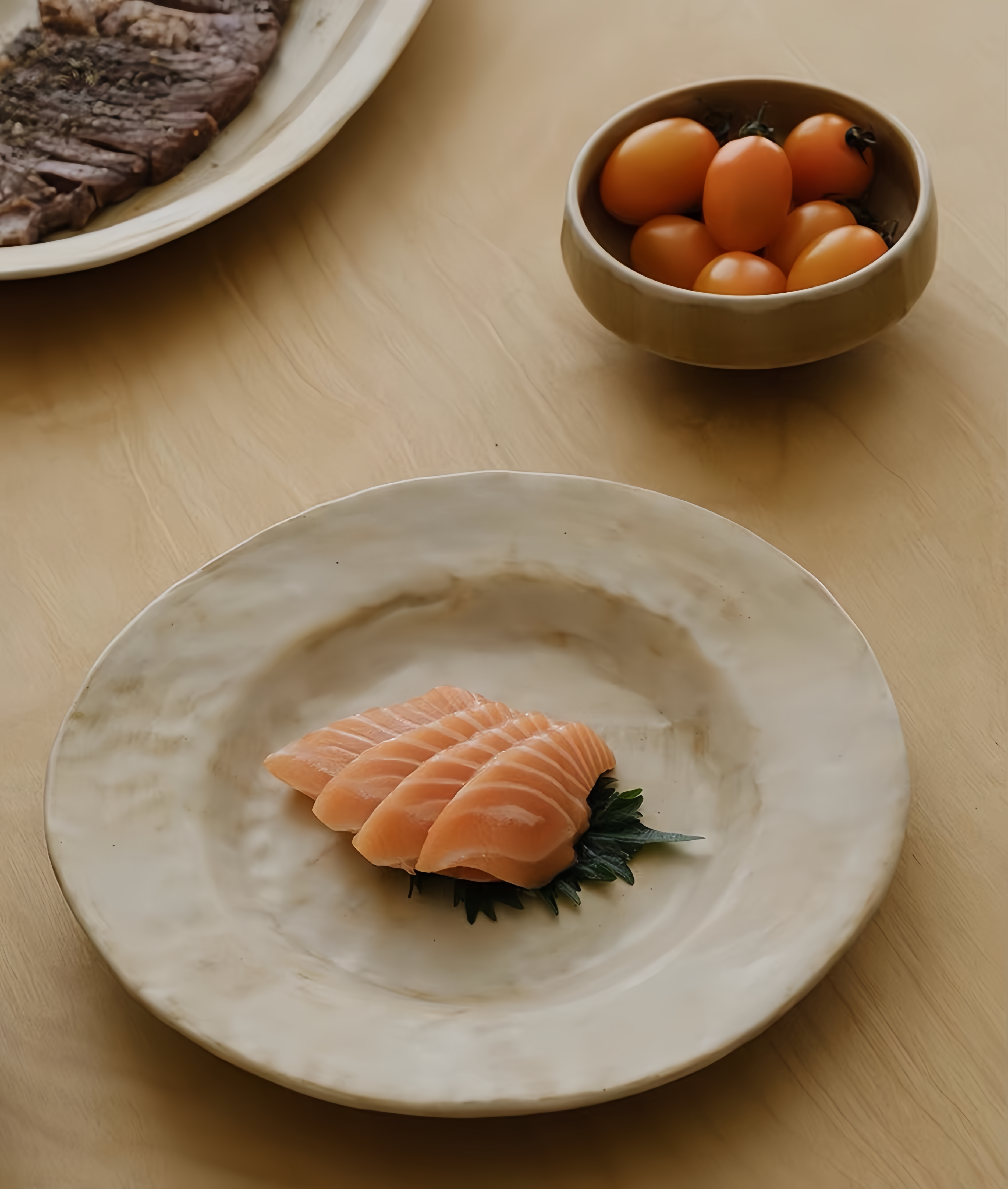 WS Luxury Collection – Sandflow Ceramic Wide Rim Plate