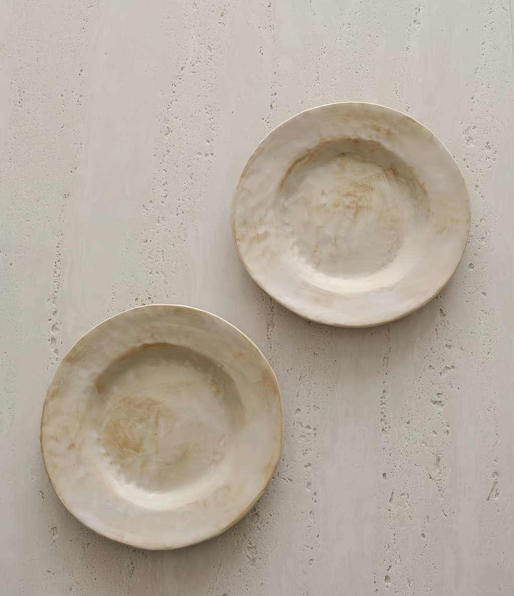 WS Luxury Collection – Sandflow Ceramic Wide Rim Plate