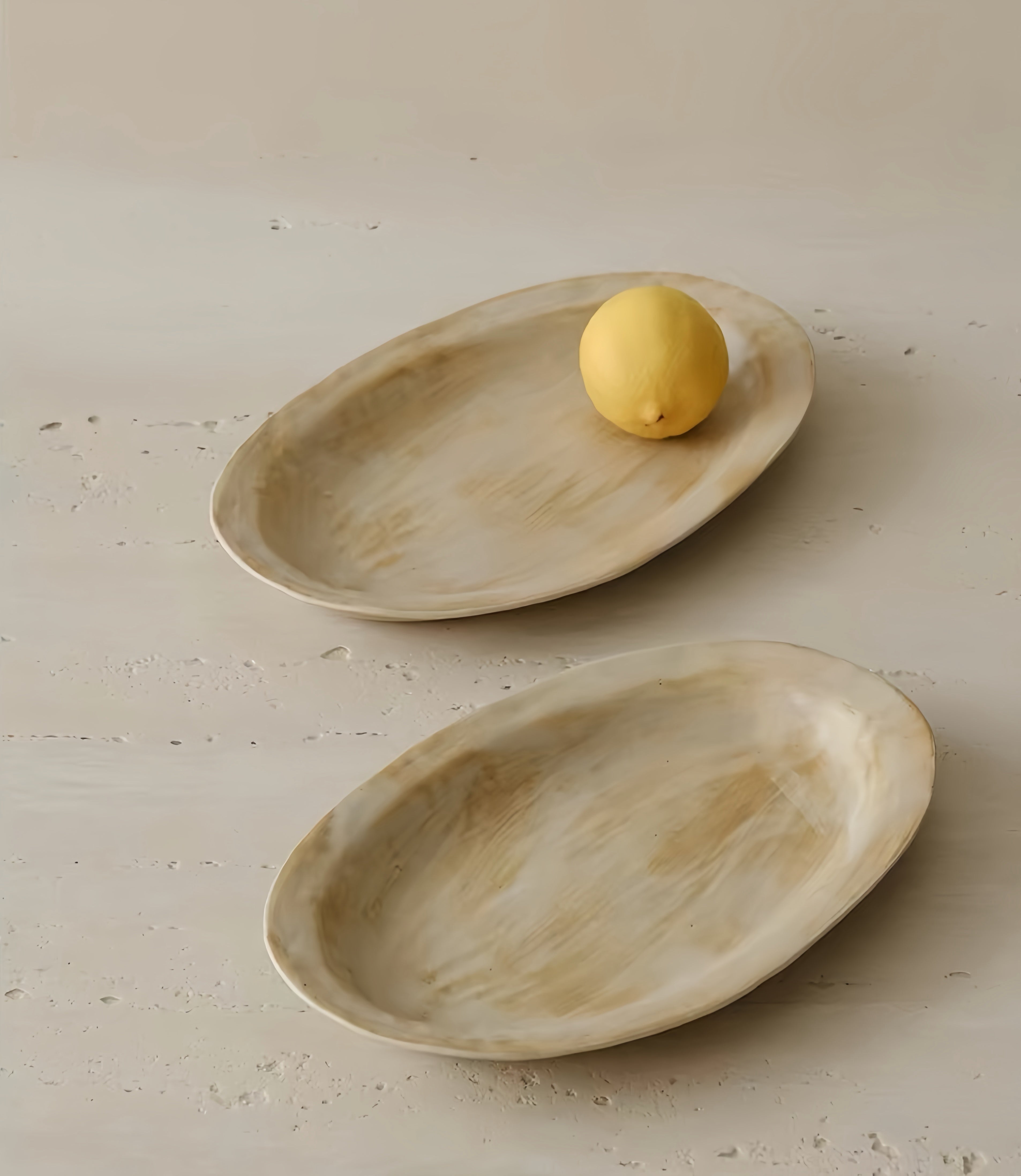 WS Luxury Collection – Sandflow Ceramic Oval Plate