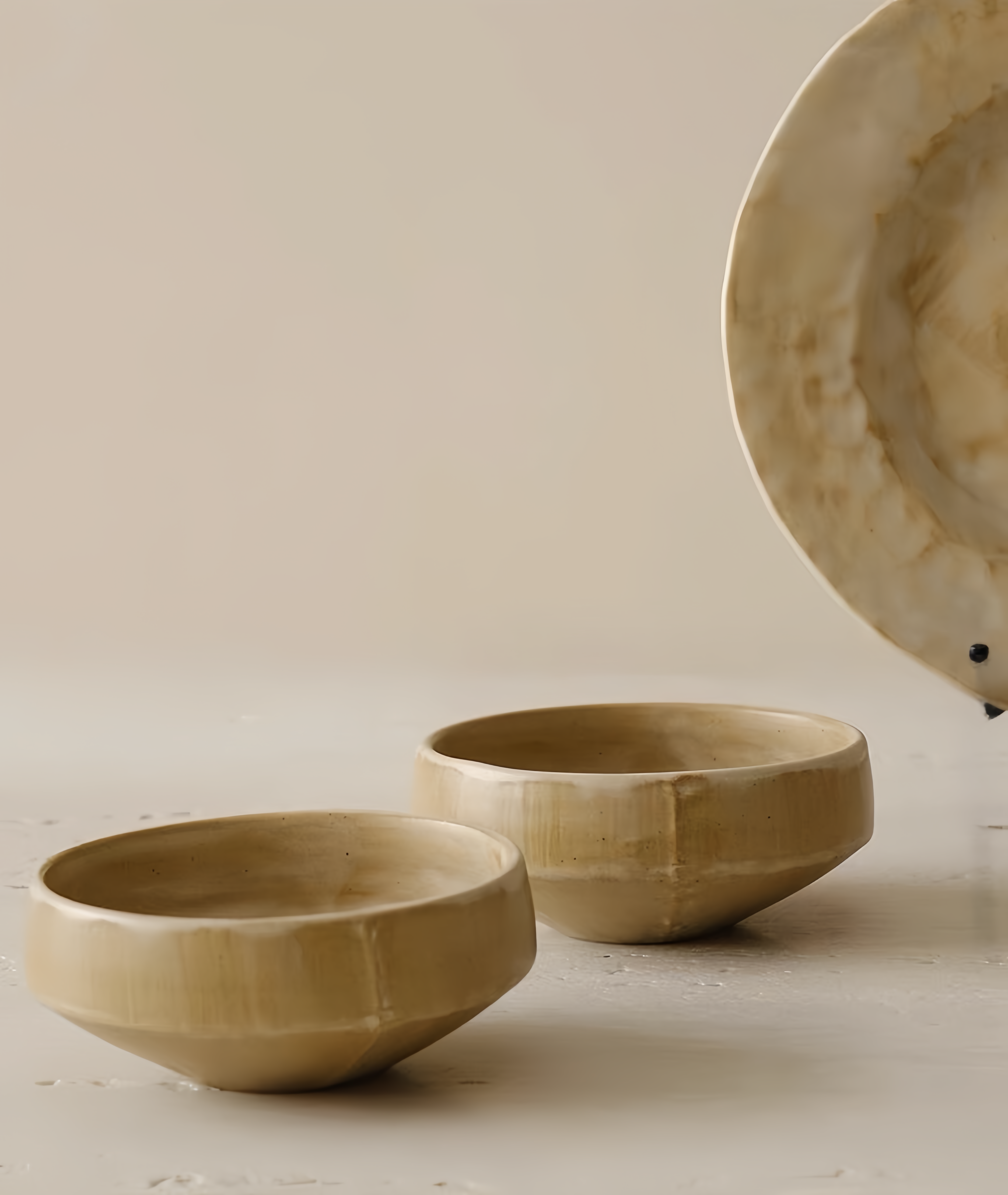WS Luxury Collection | Fuko Ceramic Sauce Dish – Minimalist Wabi-Sabi Dipping Bowl