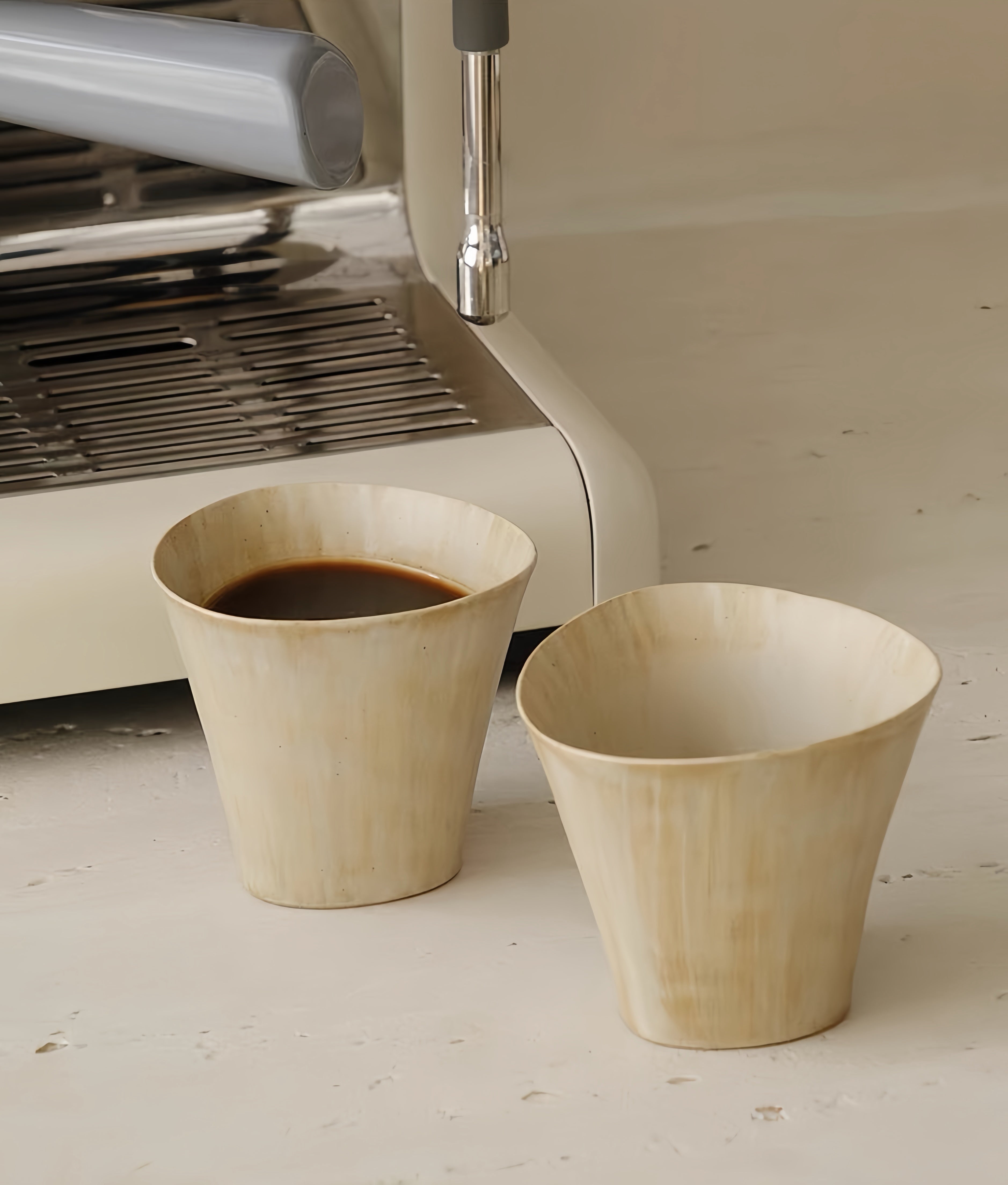WS Luxury Collection | Sangu Ceramic Handheld Cup – Minimalist Wabi-Sabi Coffee Cup