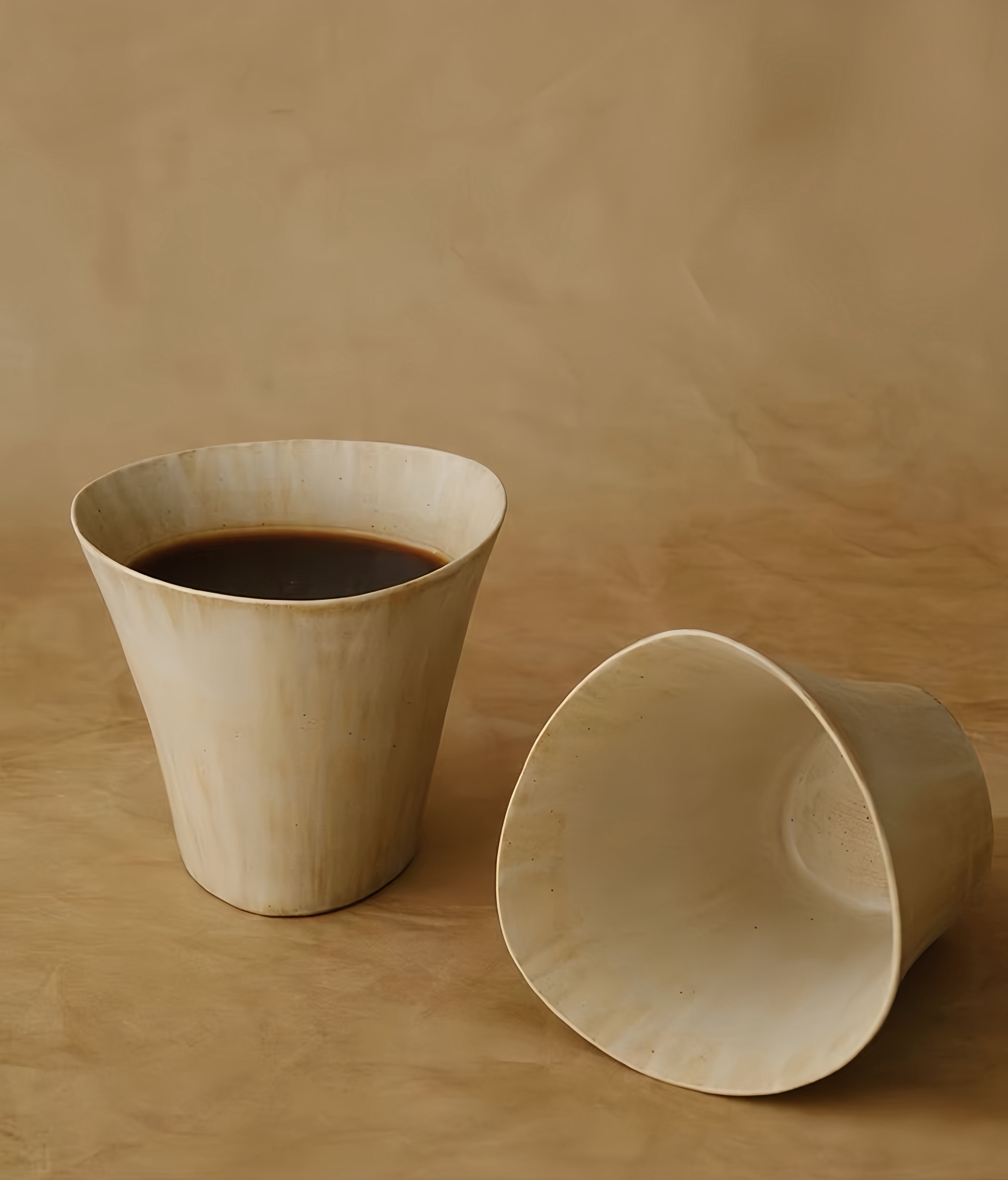 WS Luxury Collection | Sangu Ceramic Handheld Cup – Minimalist Wabi-Sabi Coffee Cup