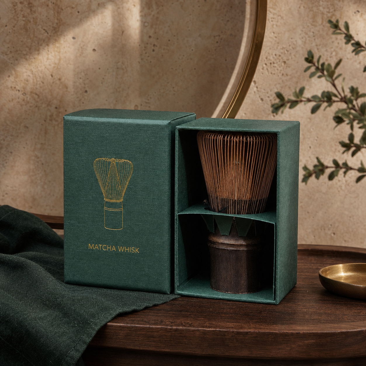 Bamboo Matcha Whisk with Gift Box, Japanese Chasen Tea Whisk, Traditional Matcha Making Tool, Tea Ceremony Gift