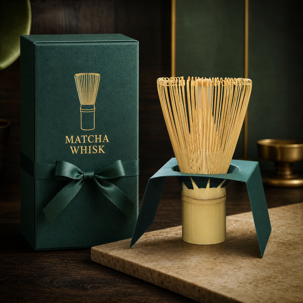 Bamboo Matcha Whisk with Gift Box, Japanese Chasen Tea Whisk, Traditional Matcha Making Tool, Tea Ceremony Gift