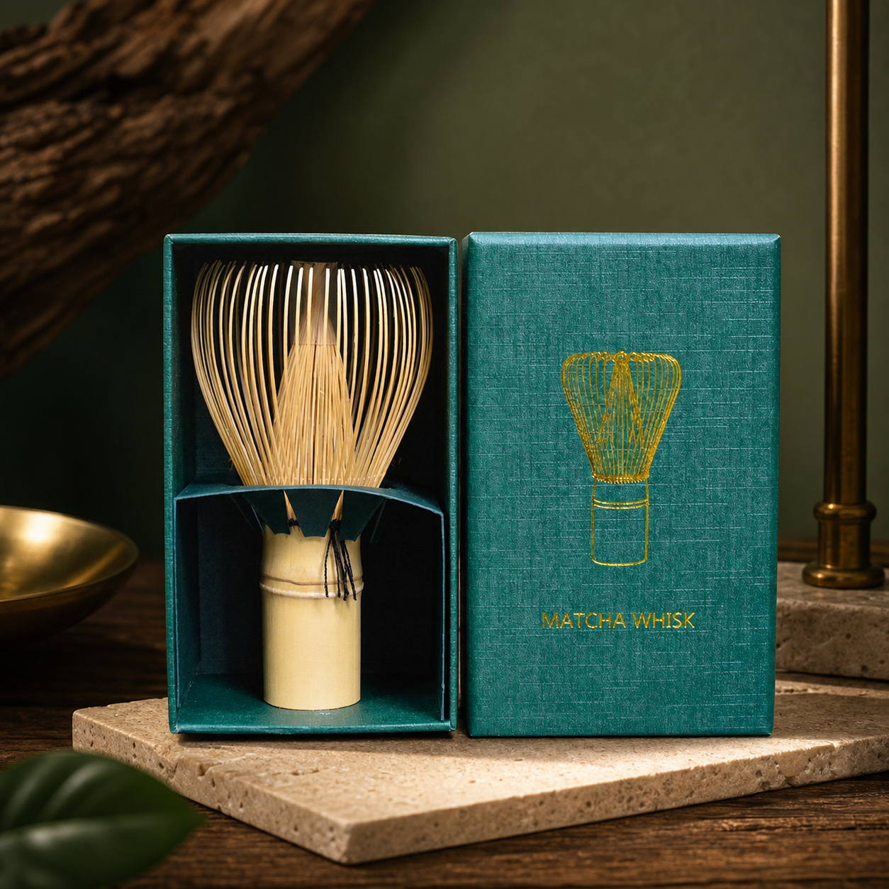 Bamboo Matcha Whisk with Gift Box, Japanese Chasen Tea Whisk, Traditional Matcha Making Tool, Tea Ceremony Gift
