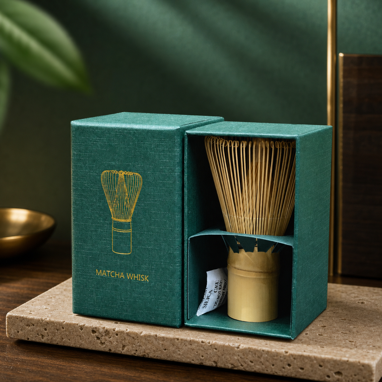 Bamboo Matcha Whisk with Gift Box, Japanese Chasen Tea Whisk, Traditional Matcha Making Tool, Tea Ceremony Gift