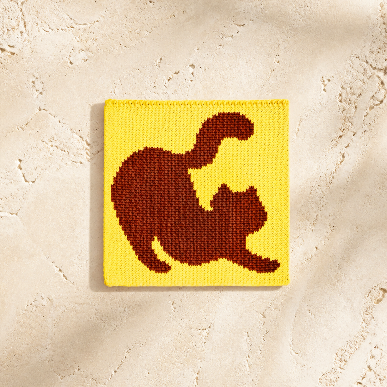 Knitted Animal Coaster, Cute Duck & Cat Coffee Cup Mat, Heat Resistant Mug Coaster, Colorful Kawaii Table Decor