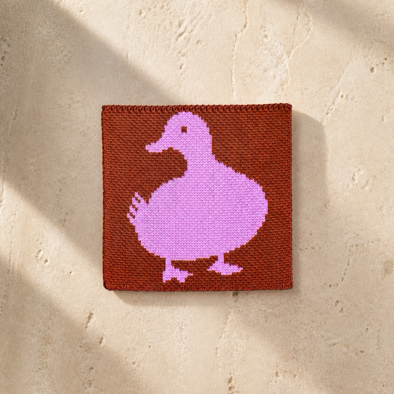 Knitted Animal Coaster, Cute Duck & Cat Coffee Cup Mat, Heat Resistant Mug Coaster, Colorful Kawaii Table Decor