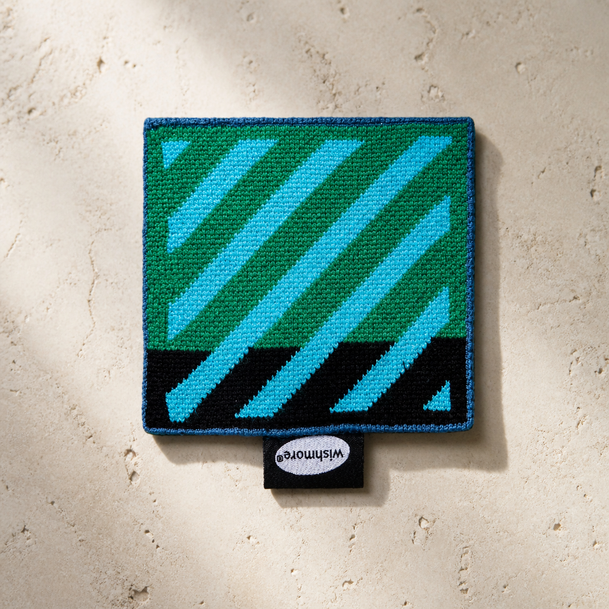 Knitted Mug Coaster, Cute Geometric Coffee Cup Mat, Heat Resistant Drink Coaster, Modern Colorful Table Decor