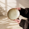 Japanese Ceramic Side Plate – 6 Inch Rustic Wabi Sabi Small Serving Plate