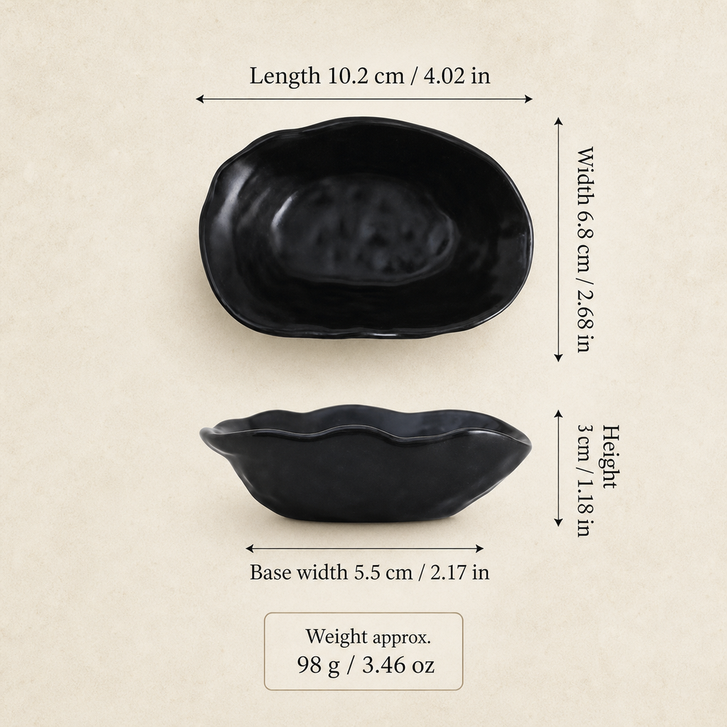 Japanese Ceramic Side Dish – 4 Inch Rustic Glazed Appetizer Bowl, Small Sauce Dish for Pickles, Snacks, Condiments & Sushi