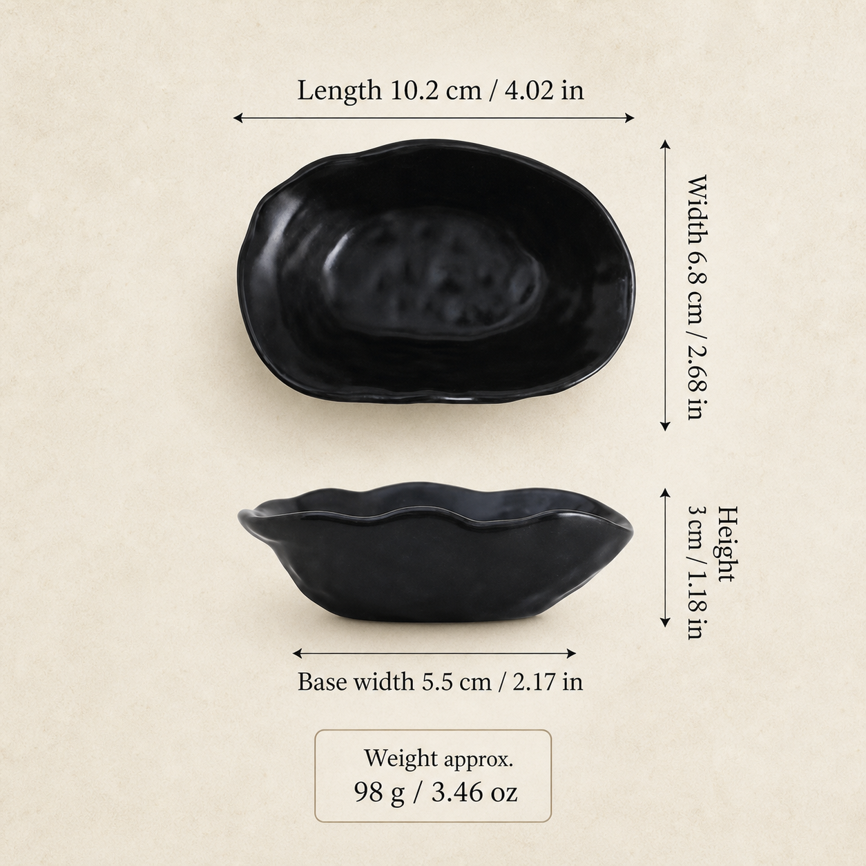 Japanese Ceramic Side Dish – 4 Inch Rustic Glazed Appetizer Bowl, Small Sauce Dish for Pickles, Snacks, Condiments & Sushi