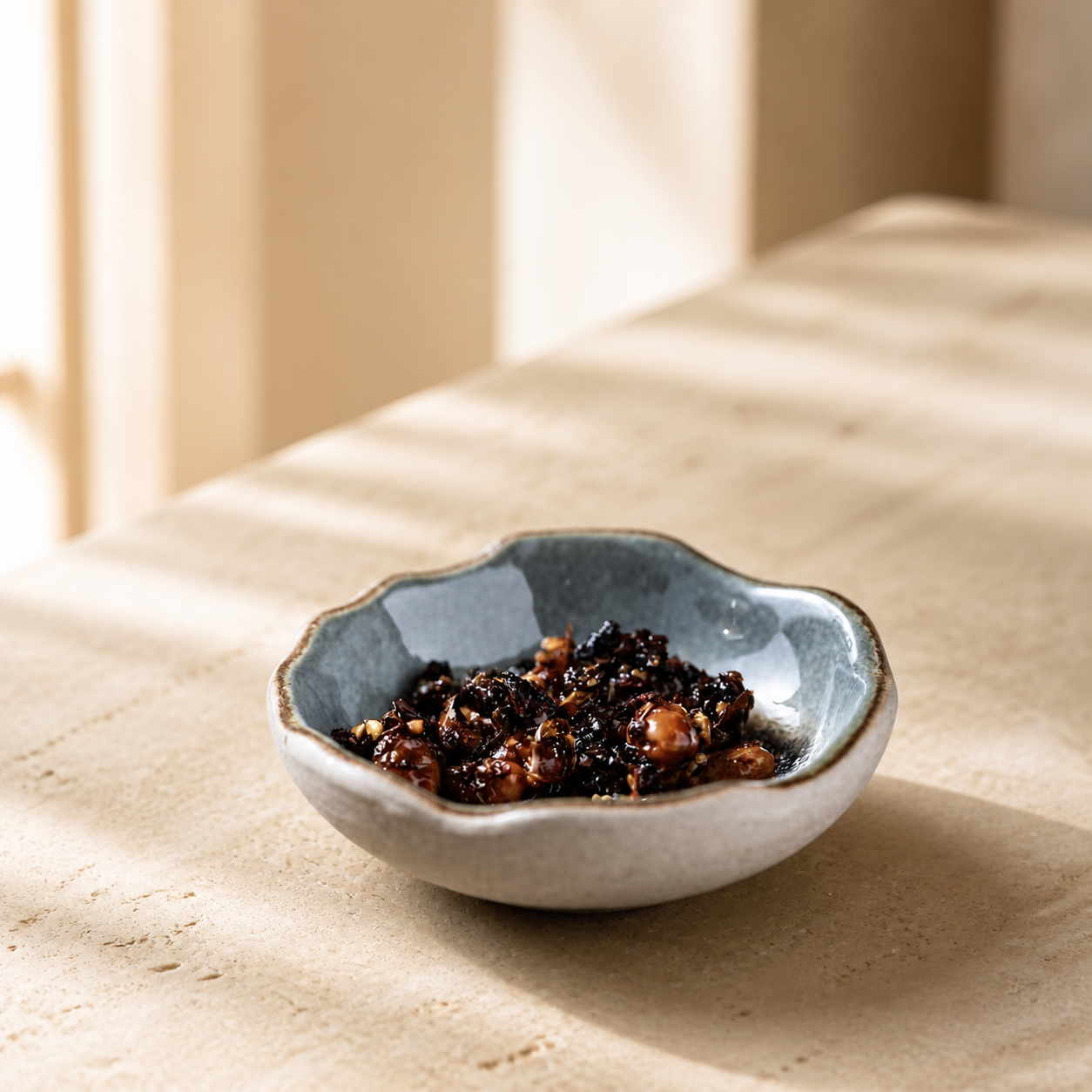 Japanese Ceramic Dipping Dish – 3.5 Inch Rustic Glazed Sauce Bowl, Small Condiment Dish for Soy Sauce, Appetizers & Snacks