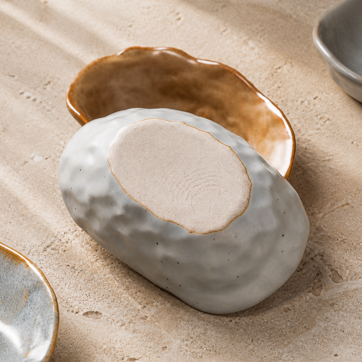 Japanese Ceramic Side Dish – 4 Inch Rustic Glazed Appetizer Bowl, Small Sauce Dish for Pickles, Snacks, Condiments & Sushi